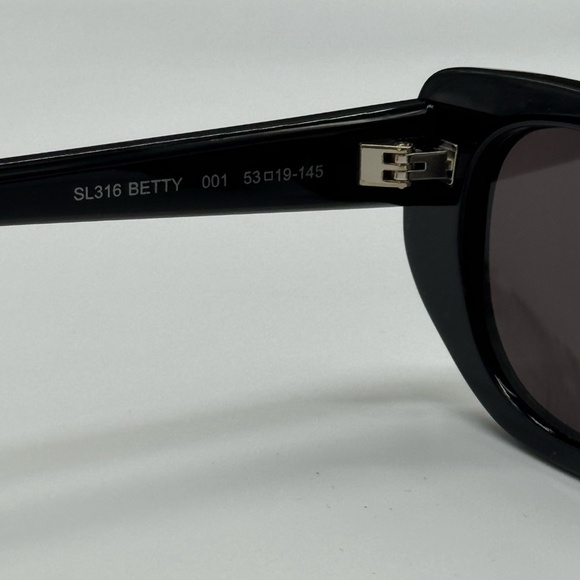 NEW SAINT LAURENT SL316 BETTY 001 BLACK WOMEN EYEWEAR - Picture 5 of 7